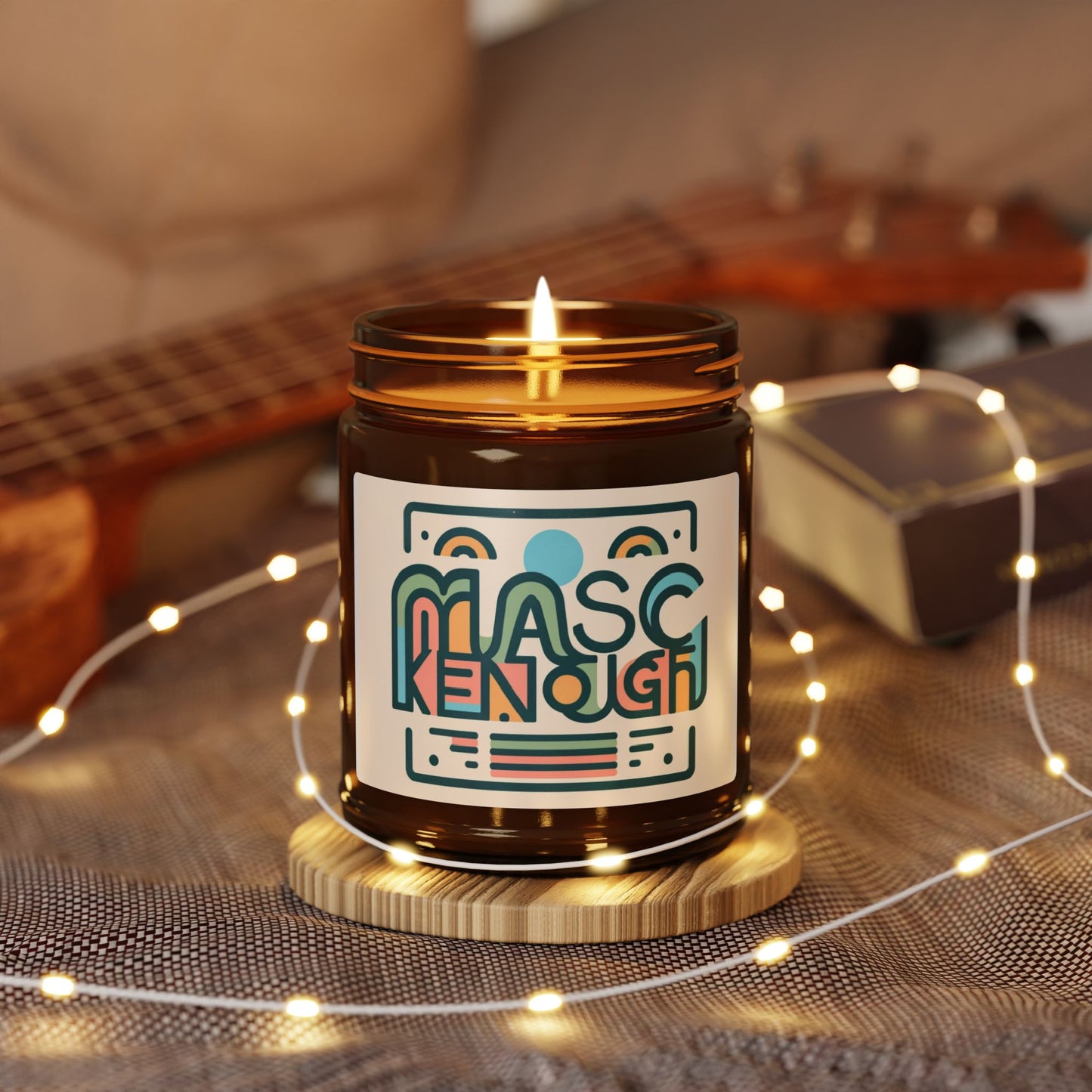 Scented Soy Candle (Multi-Size, Amber Jar)