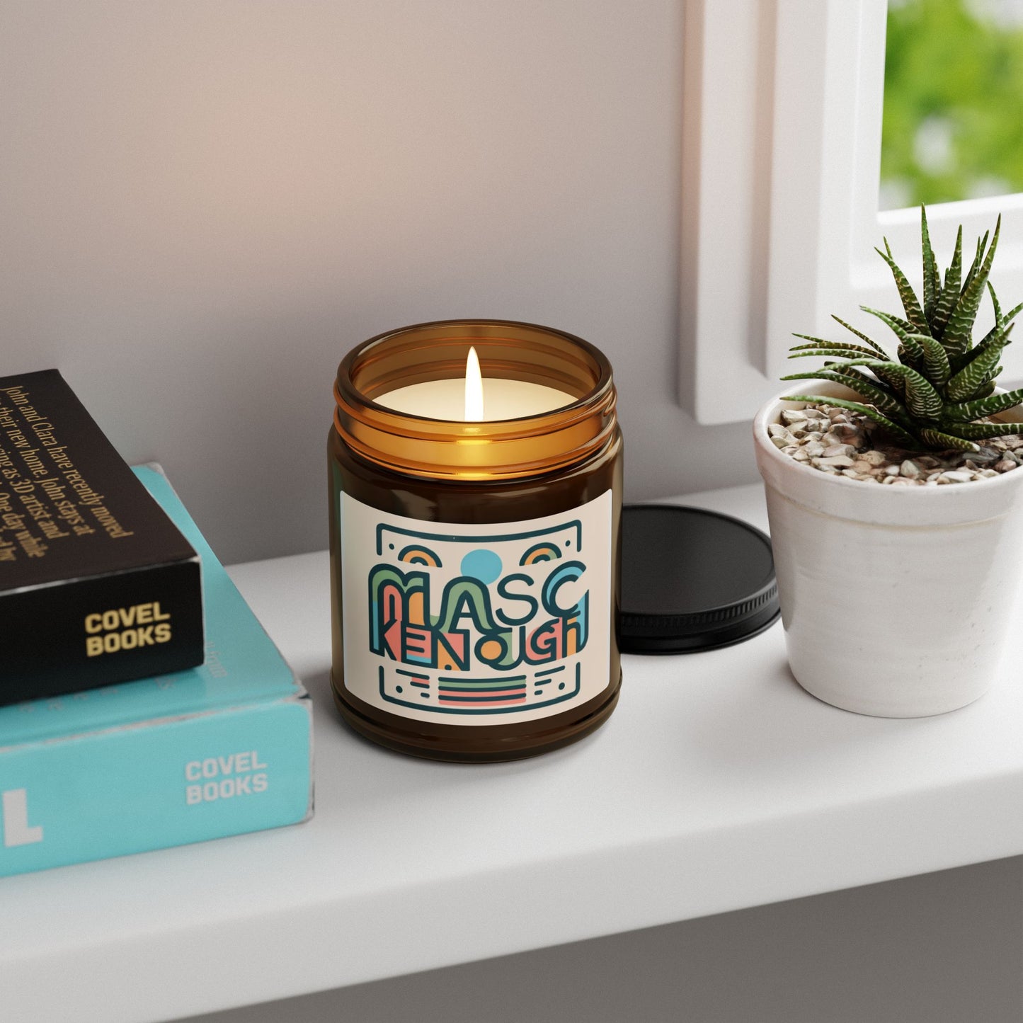 Scented Soy Candle (Multi-Size, Amber Jar)