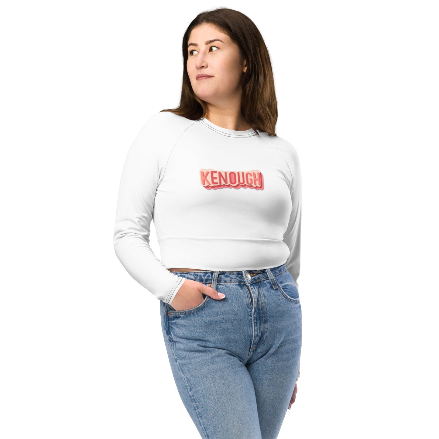 Kenough - Recycled long-sleeve crop top