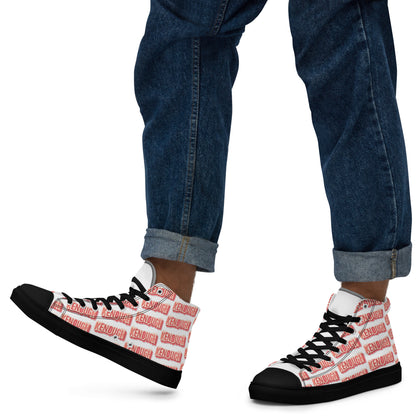 Men’s high top canvas shoes