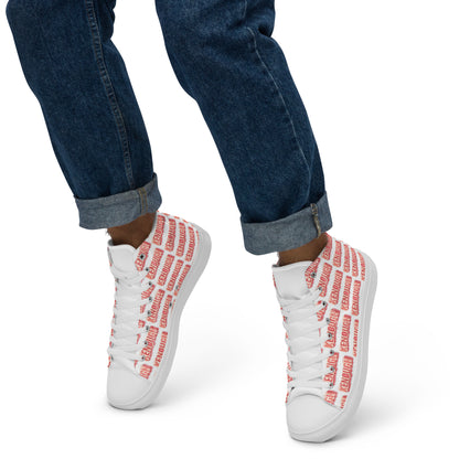 Men’s all over Kenough high top canvas shoes